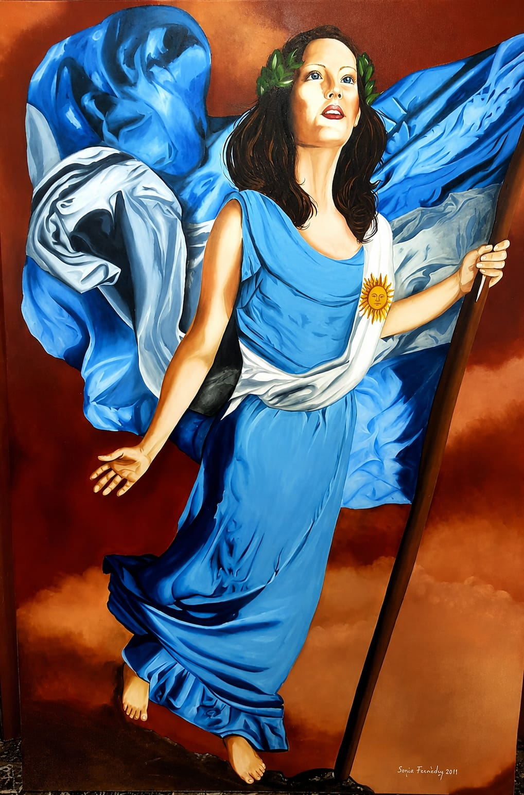 Coronada de Gloria, obra de Sergio Fernandez