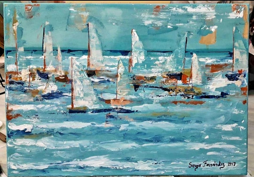Navegando, obra de Sergio Fernandez