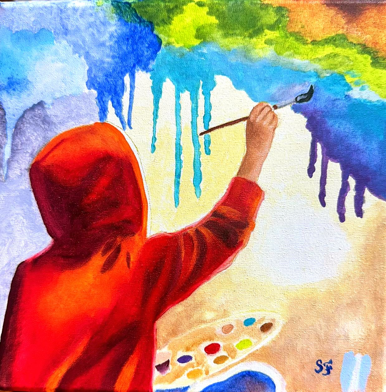 Pinto mi cielo, obra de Sergio Fernandez